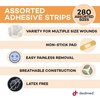 Dealmed Adhesive Strip Assortment, 280/Bx, 12/Cs, 3360PK 783820